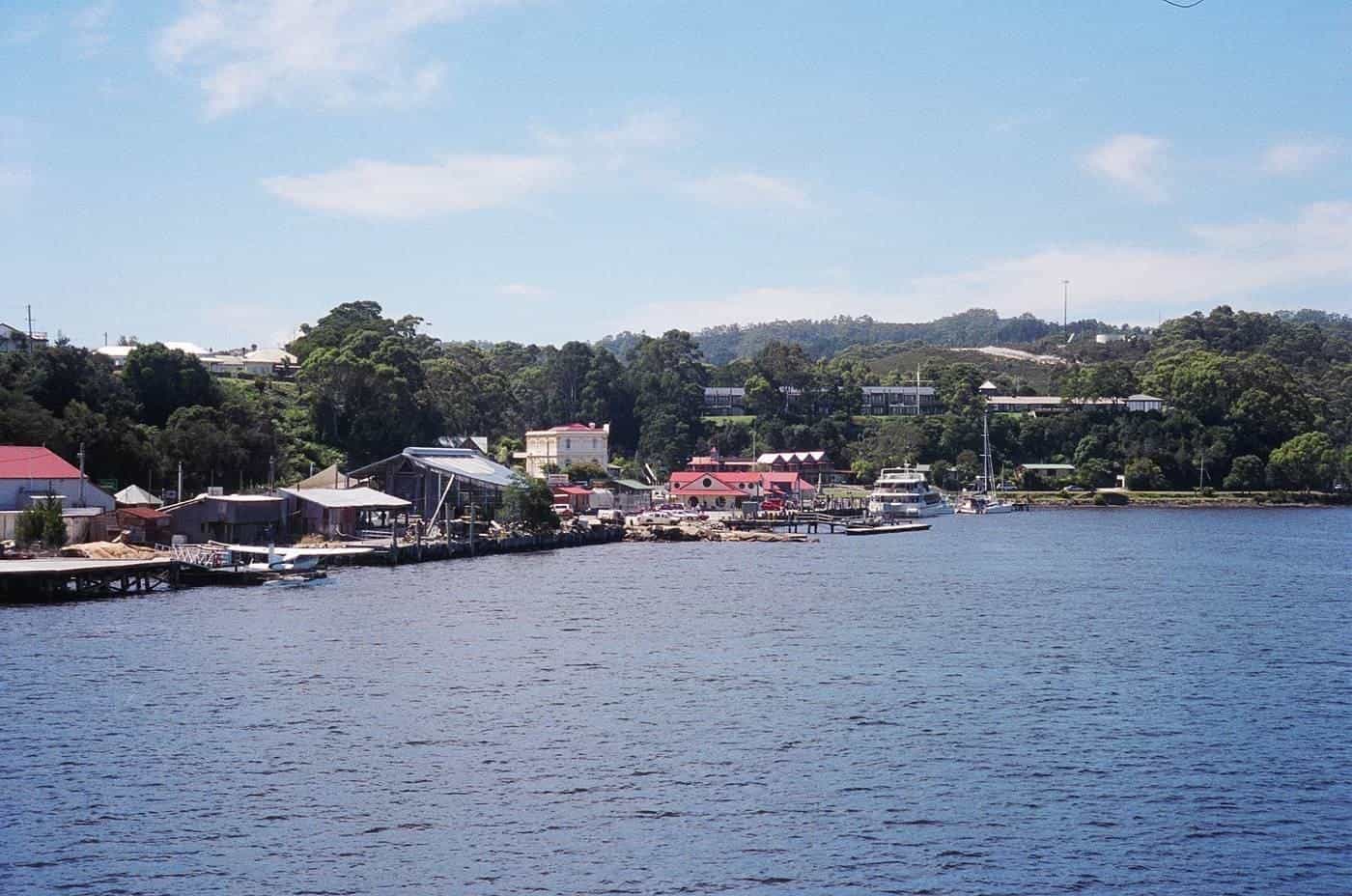 The harbour at Strahan on Tasmania’s West Coast