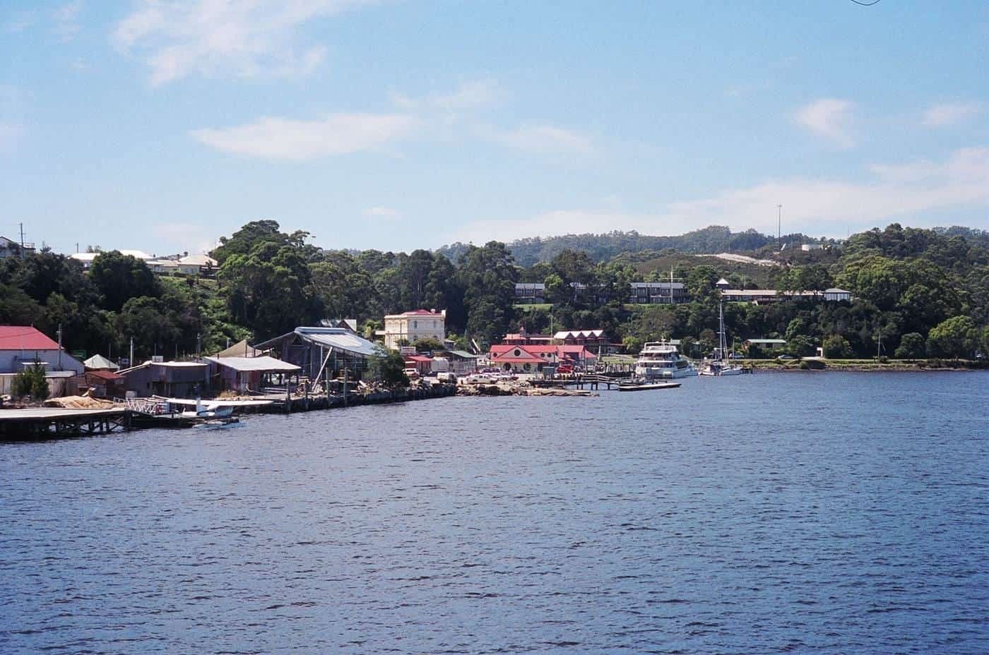 The harbour at Strahan on Tasmania’s West Coast