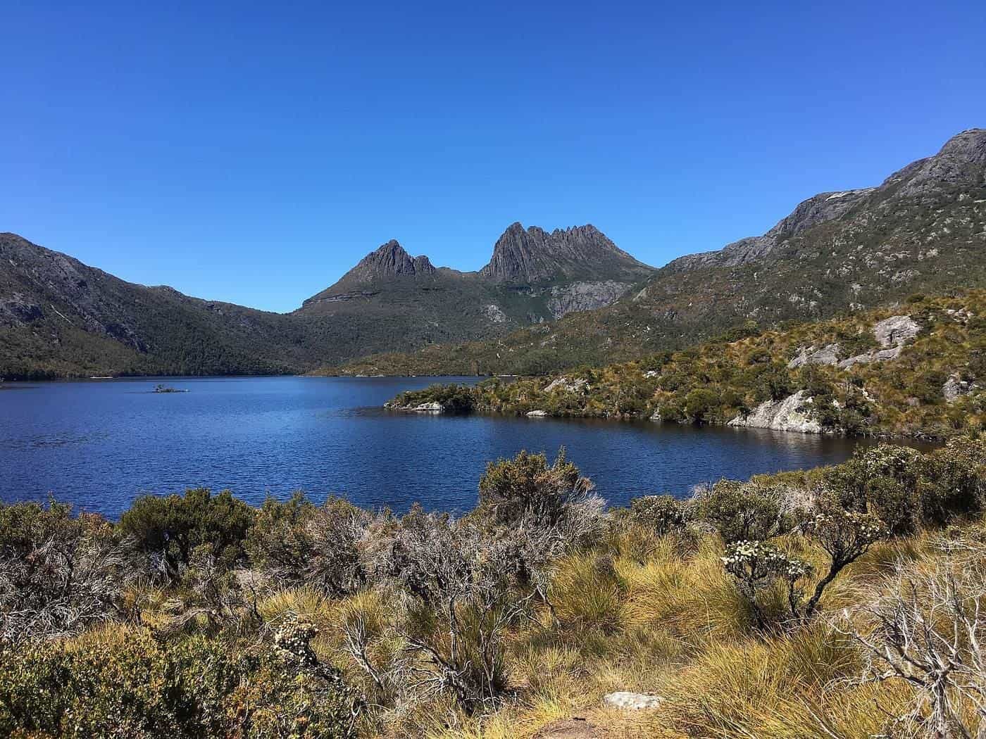 Cradle Mountain over Dove Lake