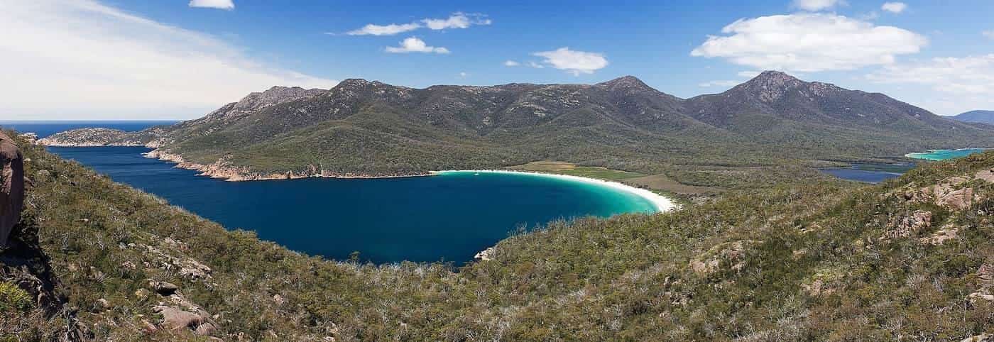 Wineglass Bay from the lookout, Freycinet Peninsula